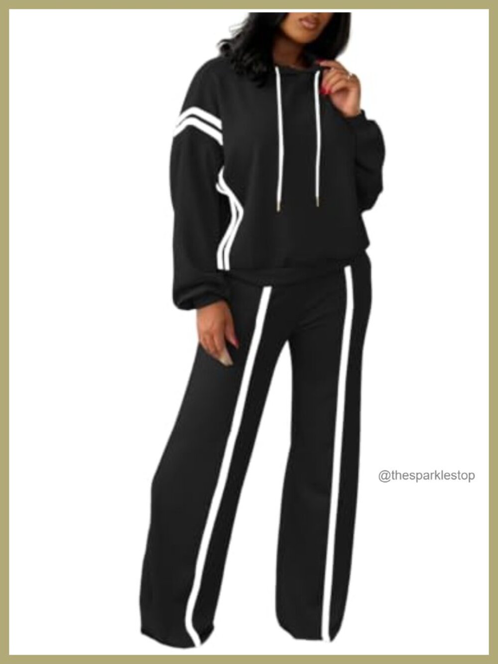 Ulovmi Womens 2 Piece Lounge Set Hooded Cotton Blend Loose Fit Casual Travel